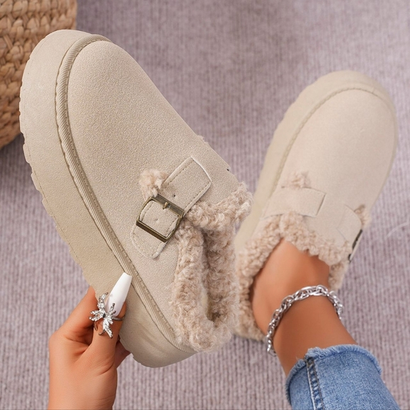 Fluffy Haven Thermal Slides - Beige - Picture 4 of 5